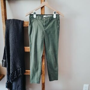 Maison Jules Olive Mid-rise Chinos (Size 0)